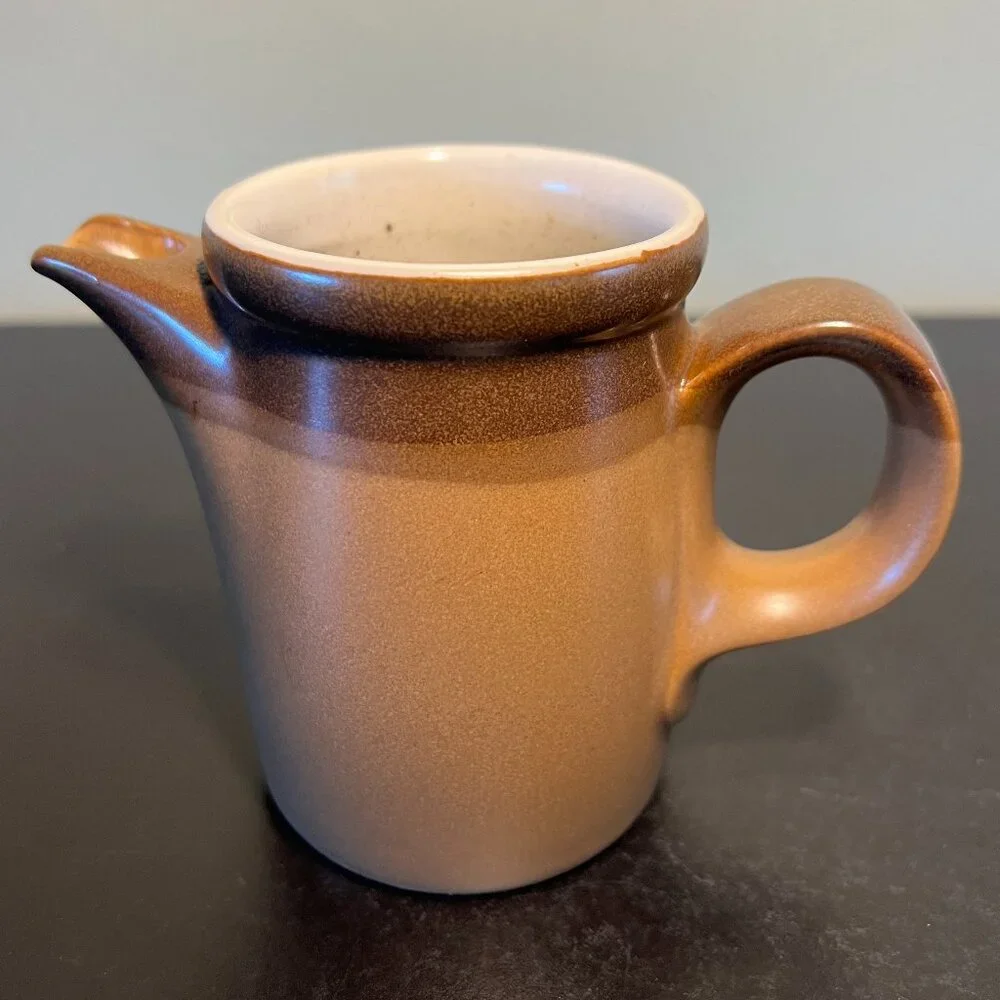 Vtg MIKASA Potters Art Stoneware Creamer PK012 BUCKSKIN Ben Seibel Design 10oz